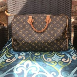Authentic Louis Vuitton Speedy 35 Canvas Monogram